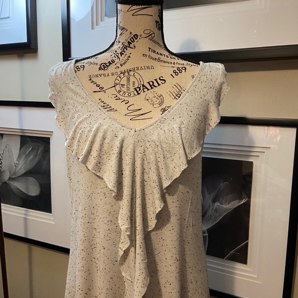 Apt 9 Midi Nightgown Grey With Scalloped Detail Sm - Picture 2 of 5